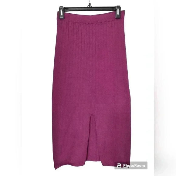 Free People Skyline Midi Skirt SZ m SOLD OUT COLOR!! - Picture 4 of 5